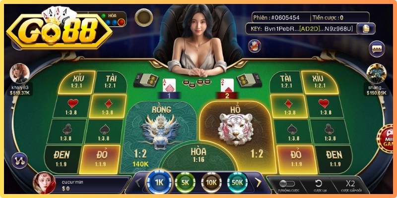 Quy định tham gia một ván Rồng Hổ Go88 cơ bản